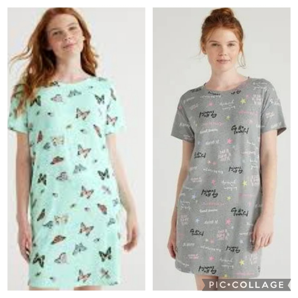 joyspun nightgowns with pockets Nwt sm/med women's moo moo mumu pj's bundle of 2